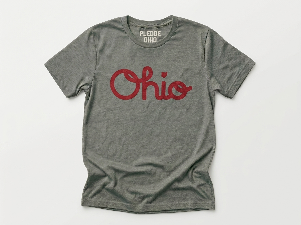Script Ohio Gray|Red Tee / Unisex