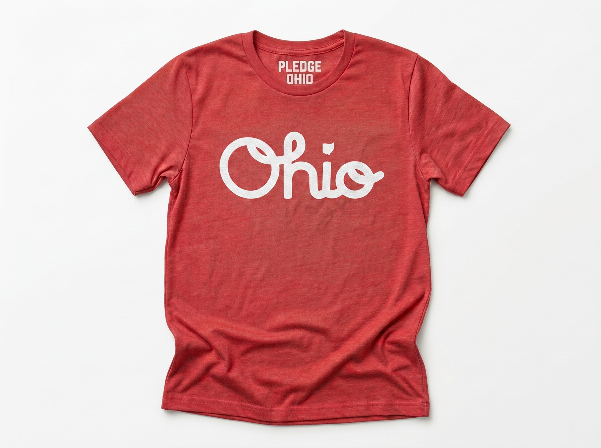 Script Ohio Red|White Tee / Unisex