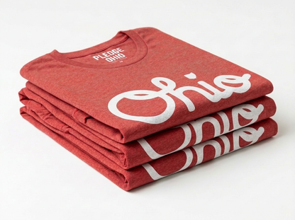 Script Ohio Red|White Tee / Unisex