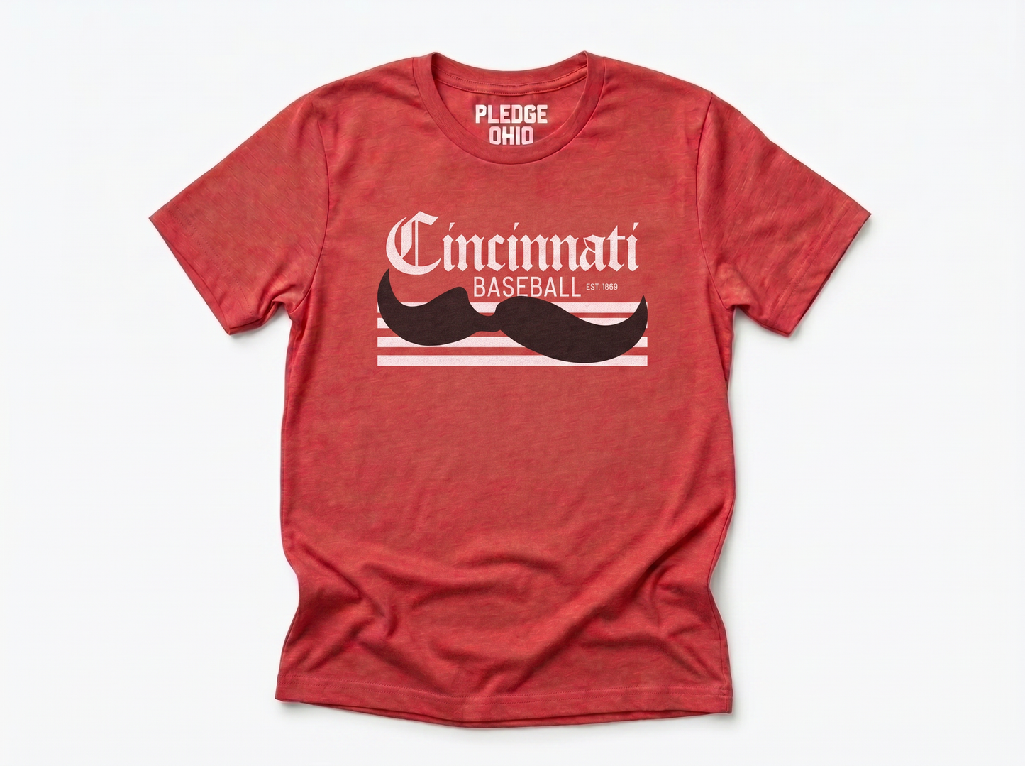Cincinnati Mustache Tee / Unisex