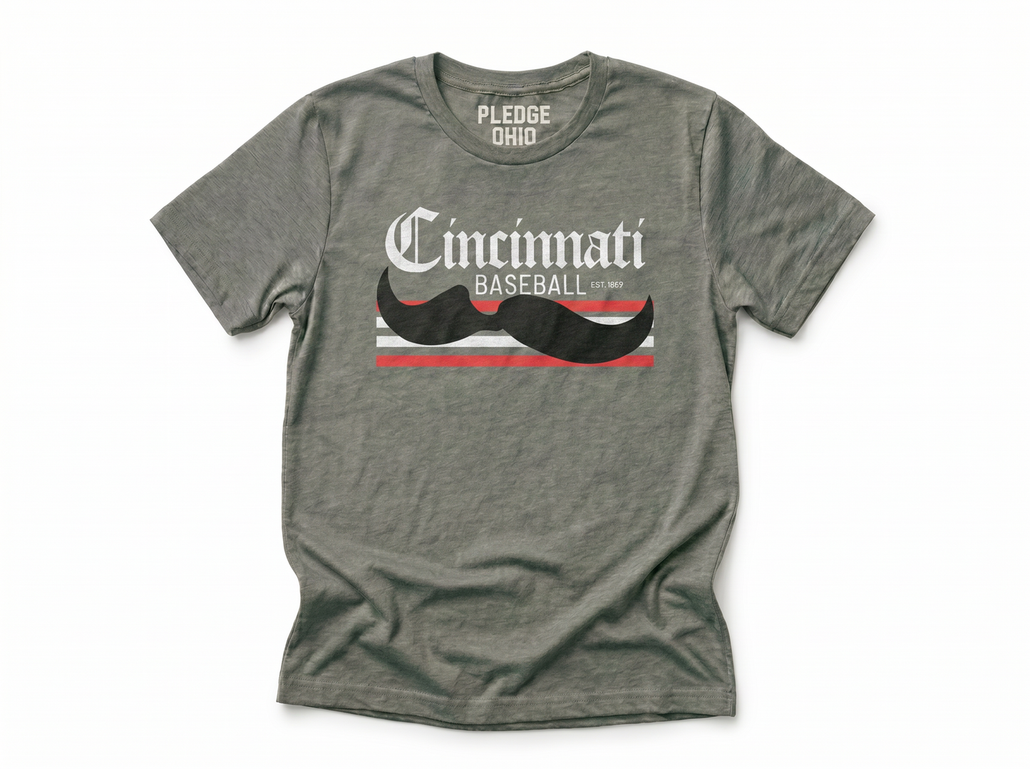 Cincinnati Mustache Tee / Unisex