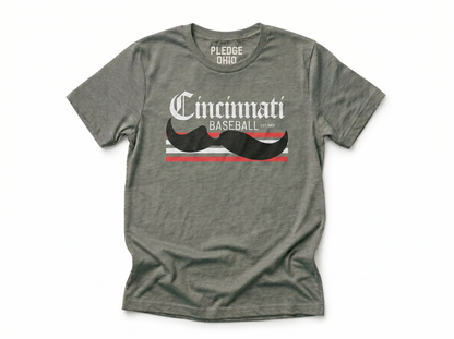 Cincinnati Mustache Tee / Unisex