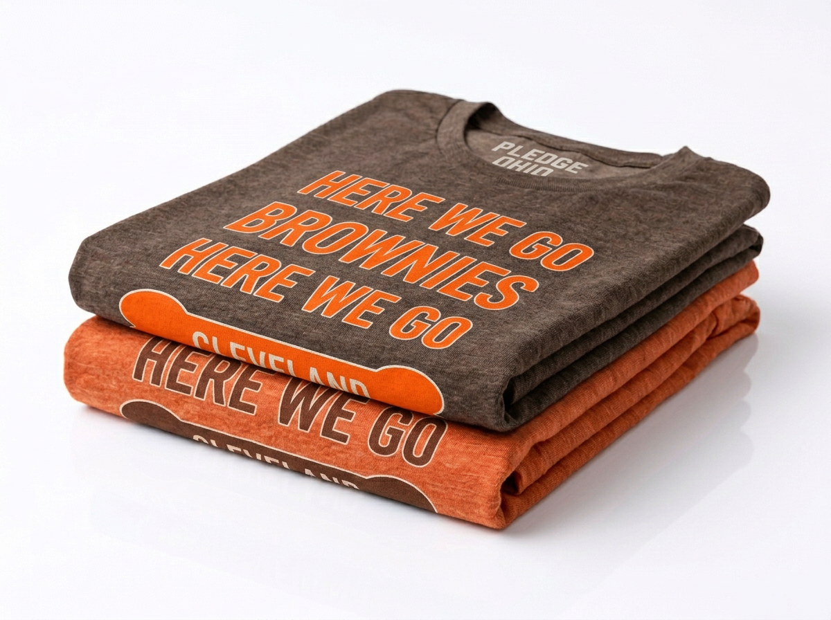 Here We Go Brownies tee, Cleveland football apparel