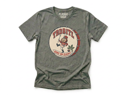 TBDBITL marching band tee folded, Columbus Ohio apparel