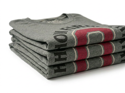 How Firm Thy Friendship tee folded, Columbus Ohio apparel