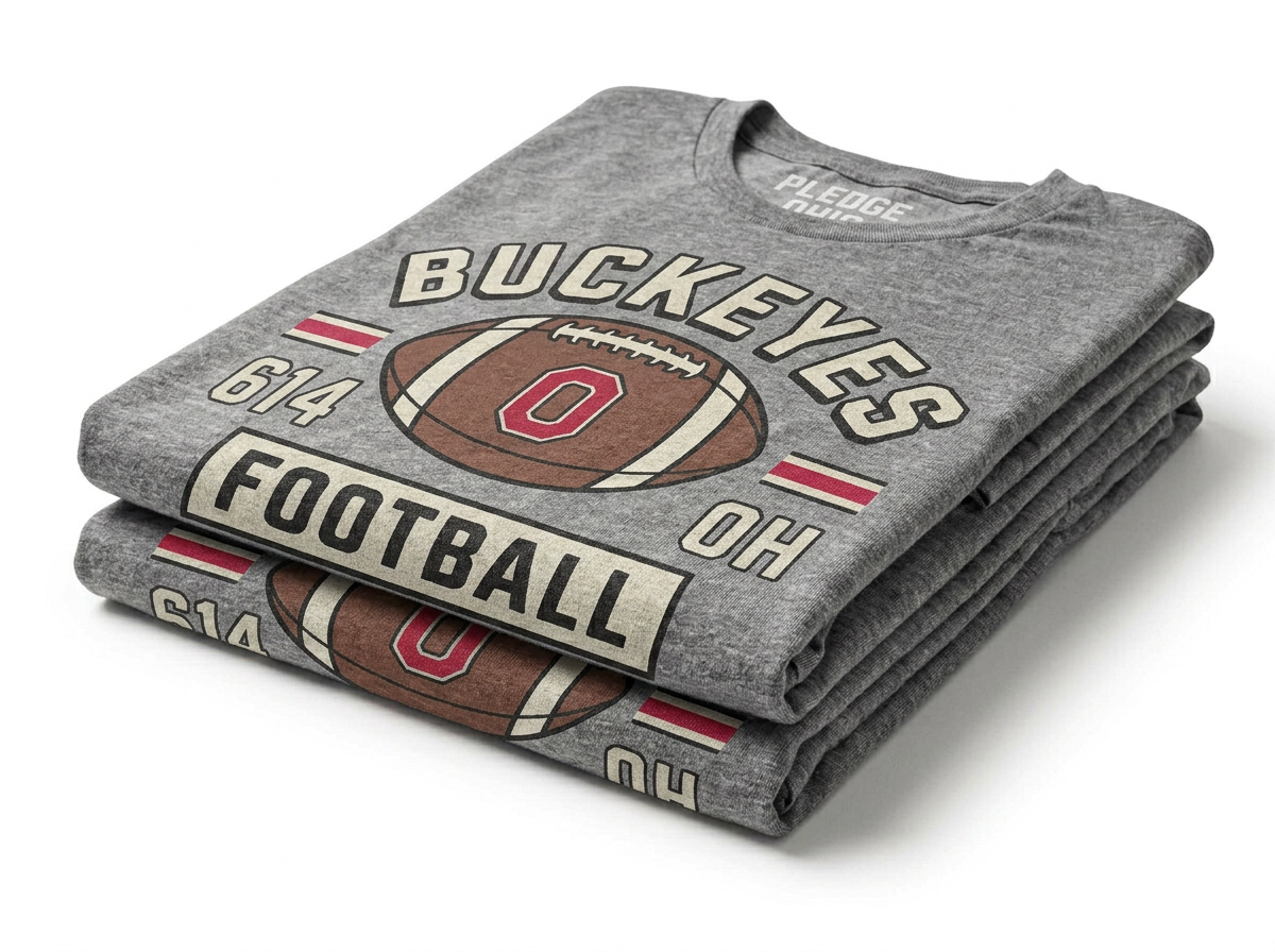 Buckeye football tee, Columbus Ohio football apparel