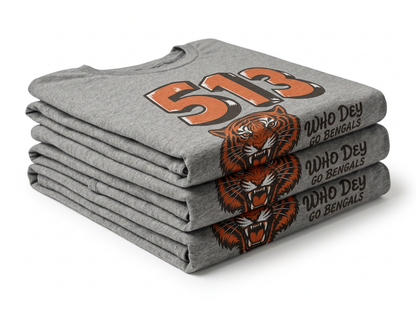 513 Who Dey tee, Cincinnati football Queen City apparel