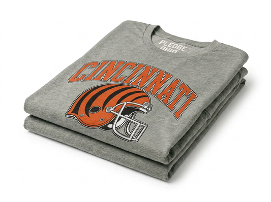 Cincinnati bengal helmet tee, Queen City Ohio apparel
